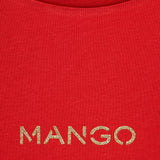 Mango t-shirt mangolog in Red - D8