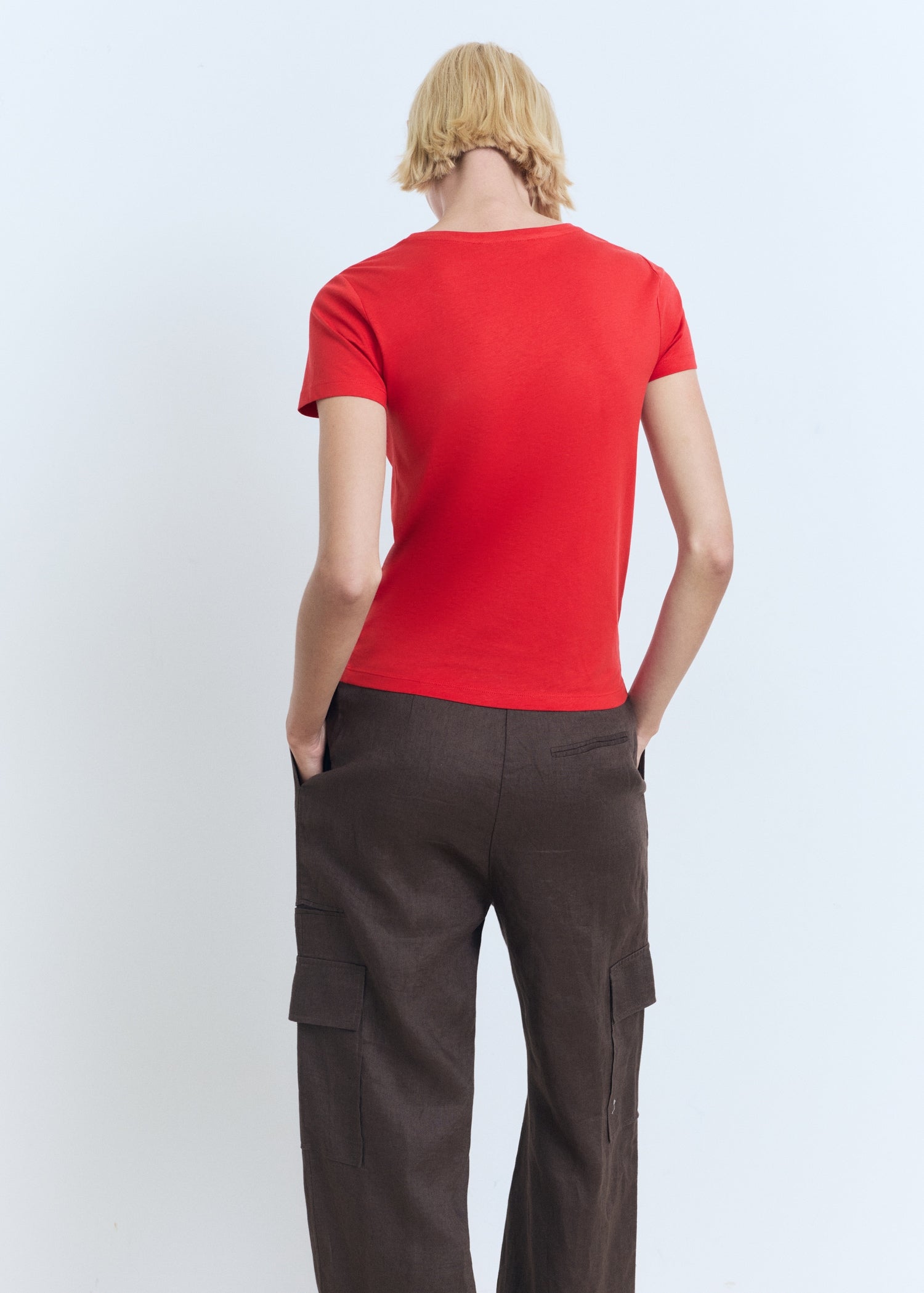 Mango t-shirt mangolog in Red - R