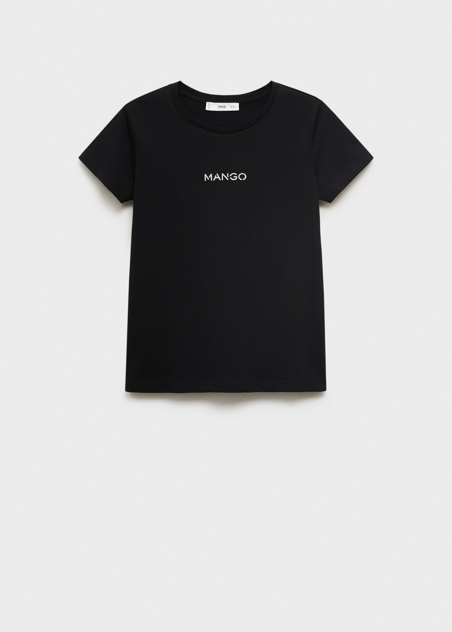 Mango t-shirt mangolog in Black - B