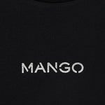 Mango t-shirt mangolog in Black - D8