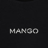 Mango t-shirt mangolog in Black - D8