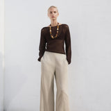 Mango trousers linovisf in Beige - 99999999_01