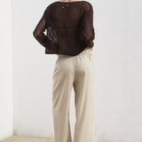 Mango trousers linovisf in Beige - R