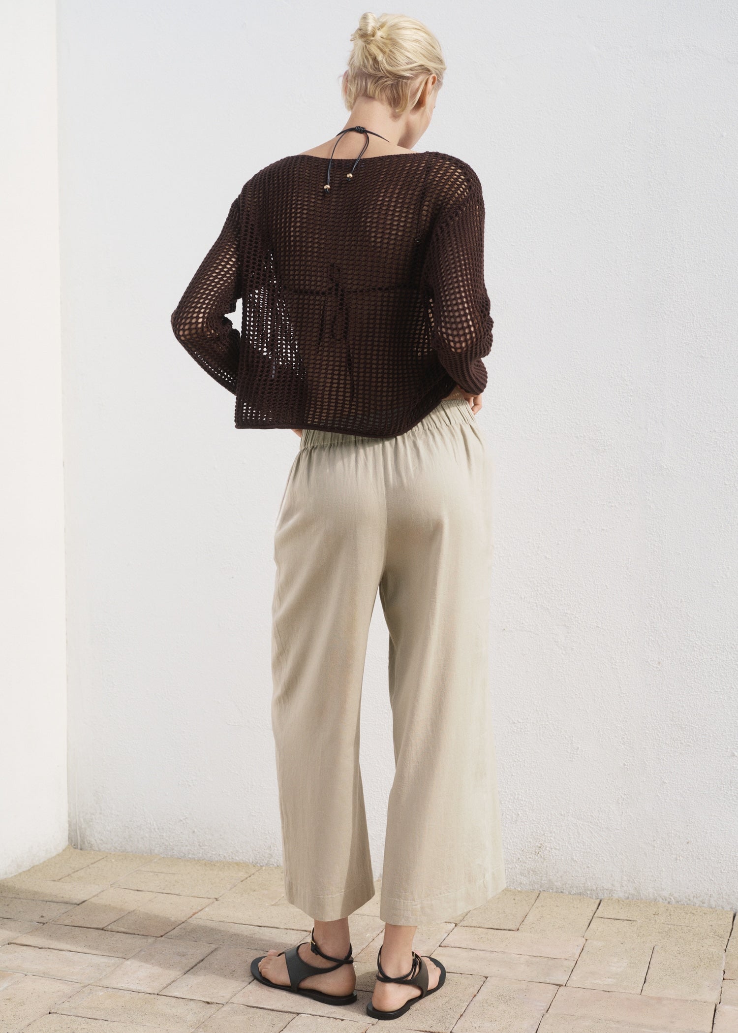 Mango trousers linovisf in Beige - R