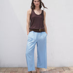 Mango trousers linovisf in Sky Blue - 99999999_01
