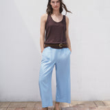 Mango trousers linovisf in Sky Blue - 99999999_01
