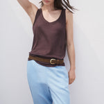 Mango trousers linovisf in Sky Blue - D1