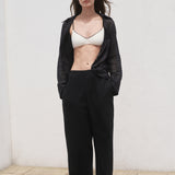 Mango trousers linovisf in Black - 99999999_01