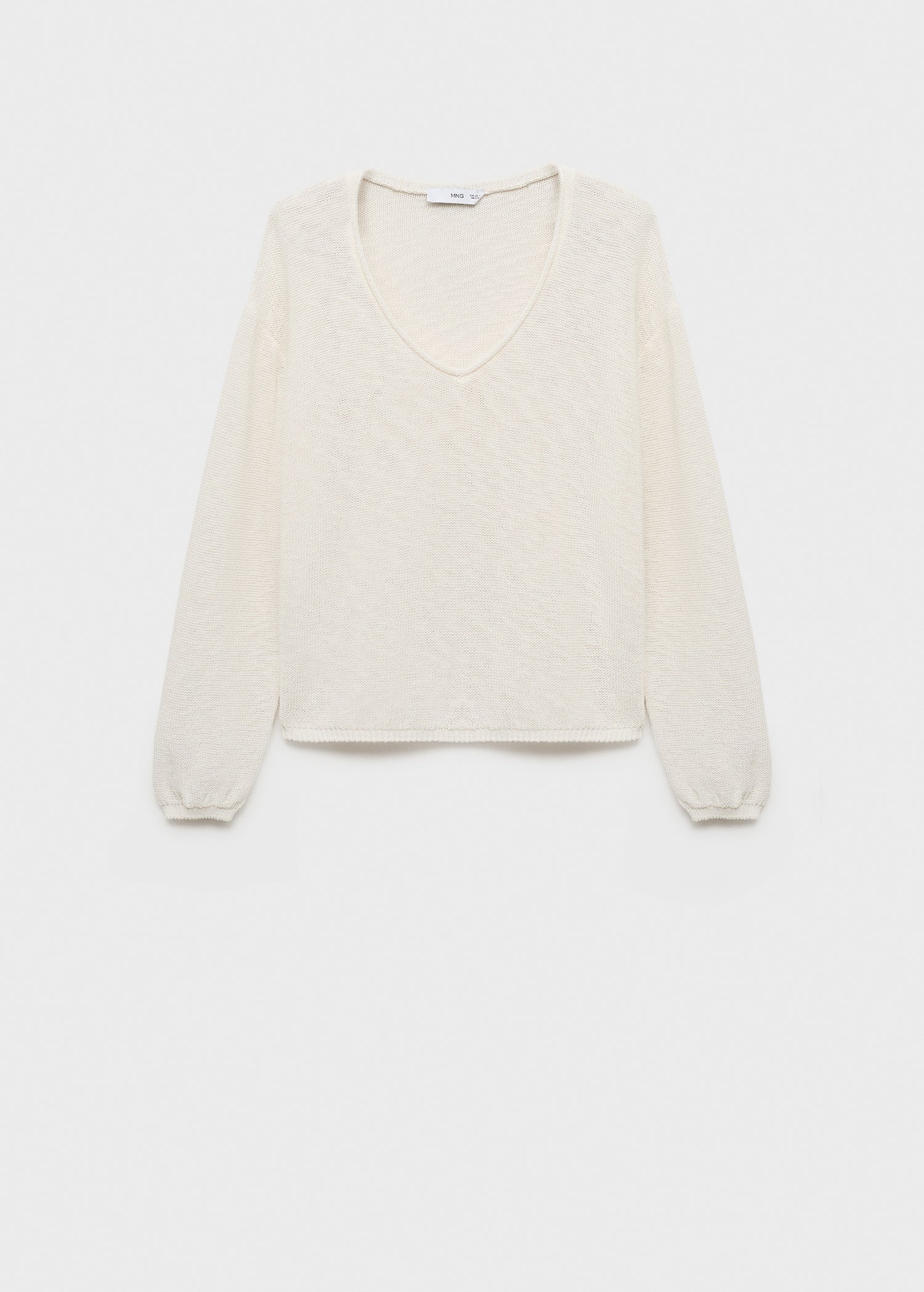 Mango sweater faro in White - B