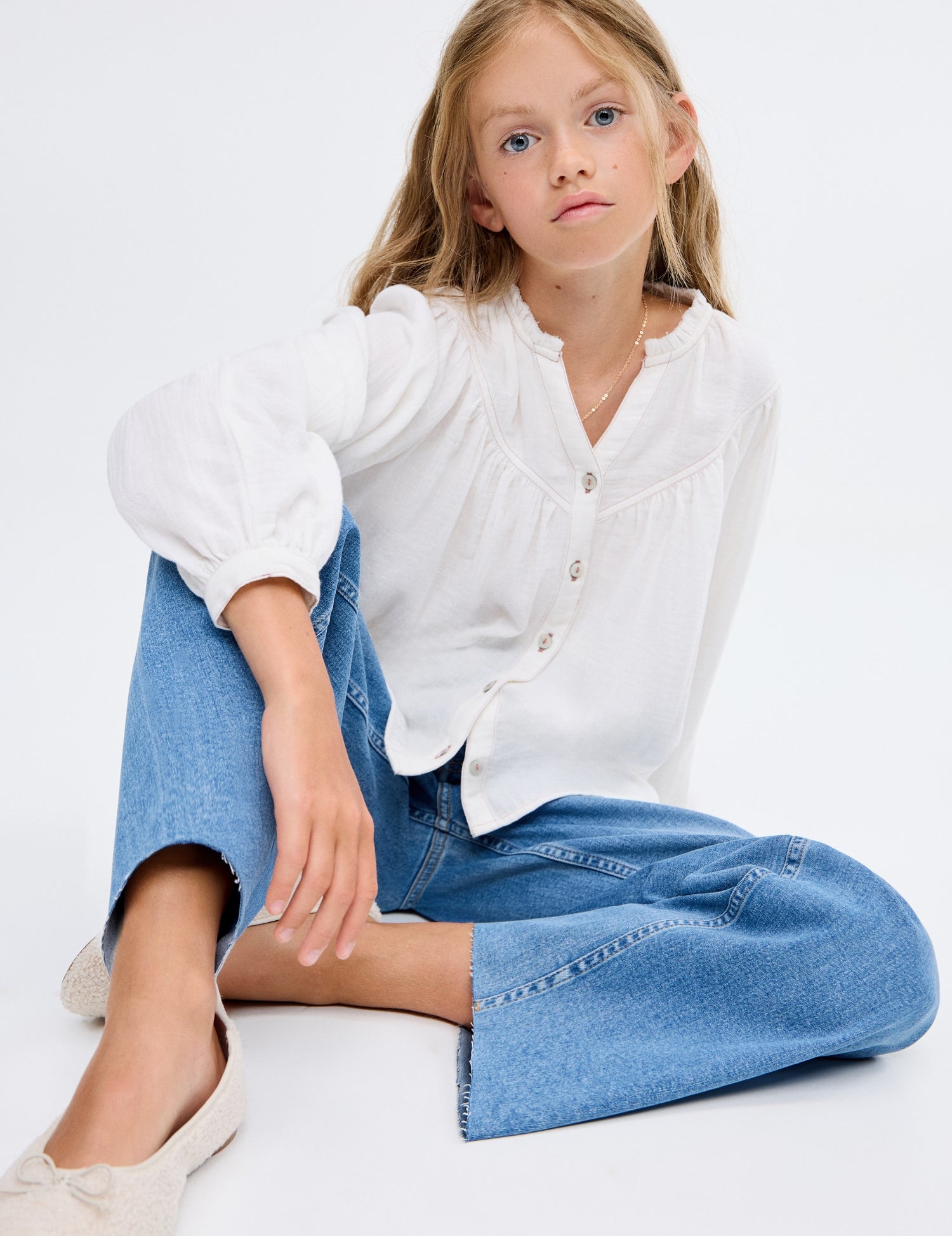 Mango jeans seamless in Medium Denim