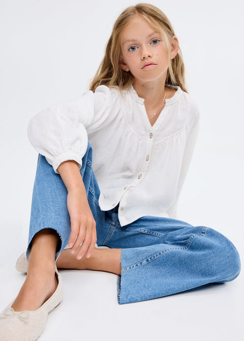 Mango jeans seamless in medium denim