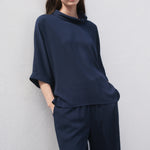 Mango blouse vivie in Navy