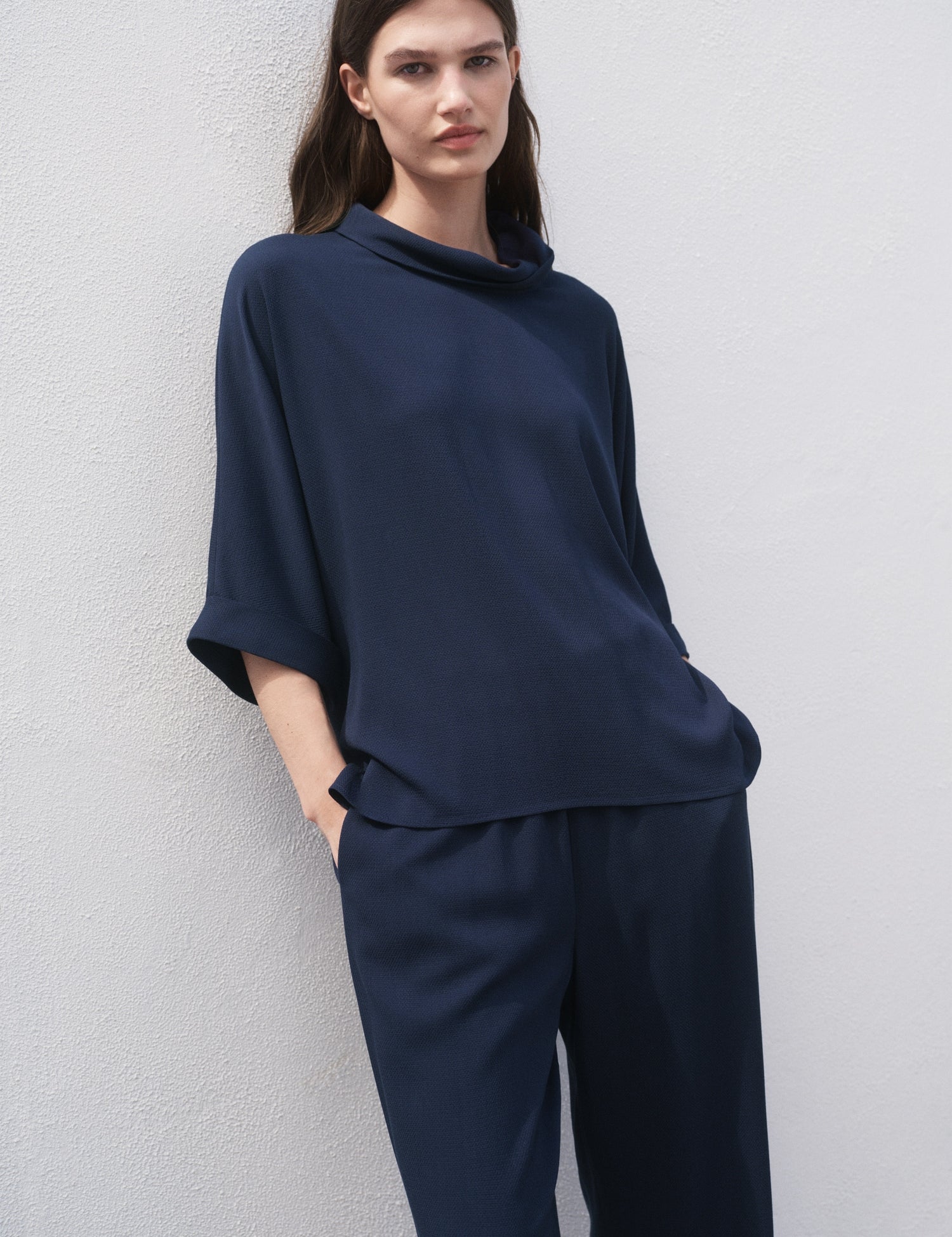 Mango blouse vivie in Navy