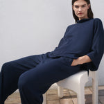 Mango blouse vivie in Navy - D2