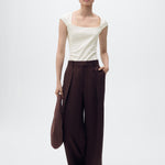 Mango t-shirt agnes in Off White - 99999999_01