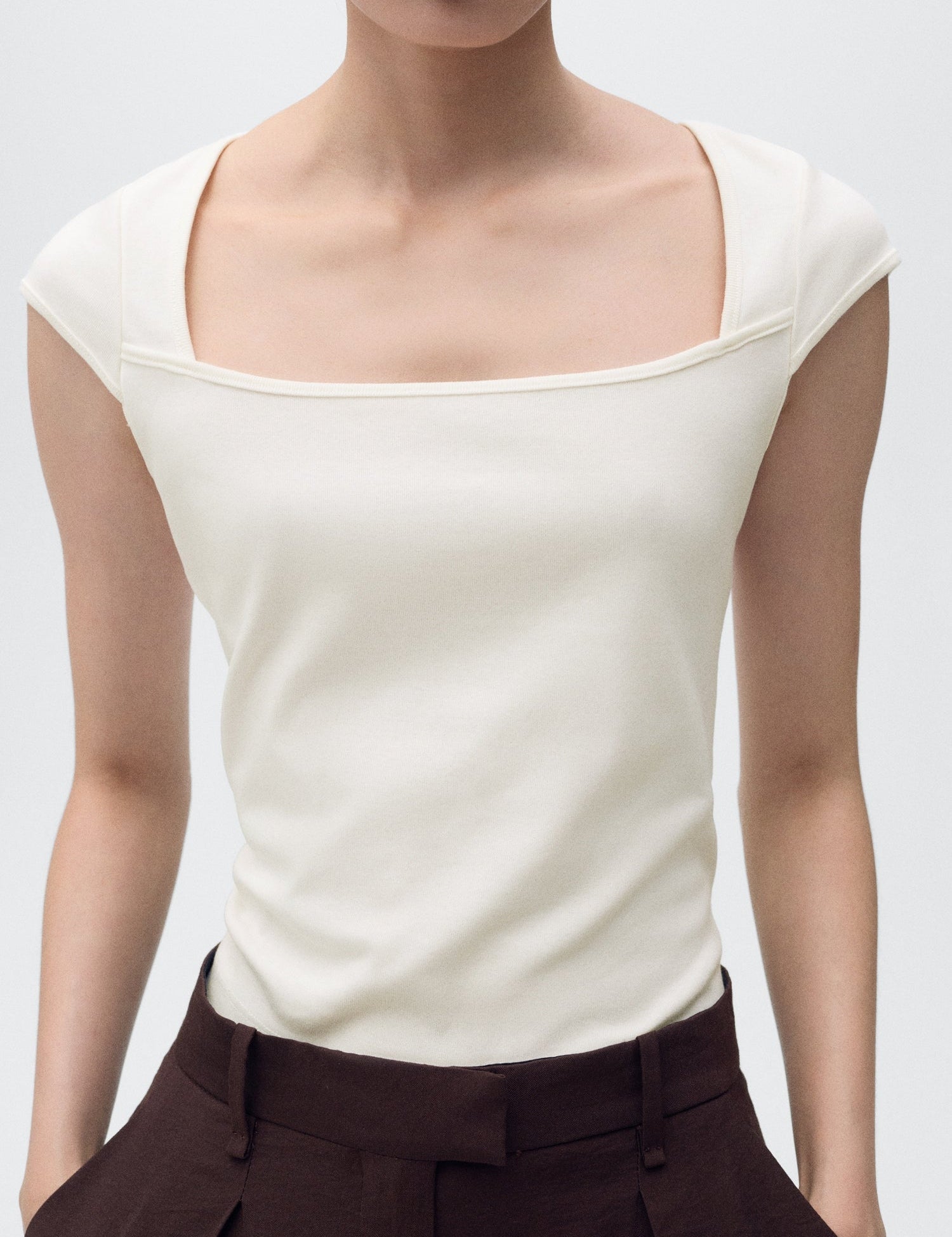 Mango t-shirt agnes in Off White