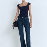 Mango t-shirt agnes in Navy - 99999999_01