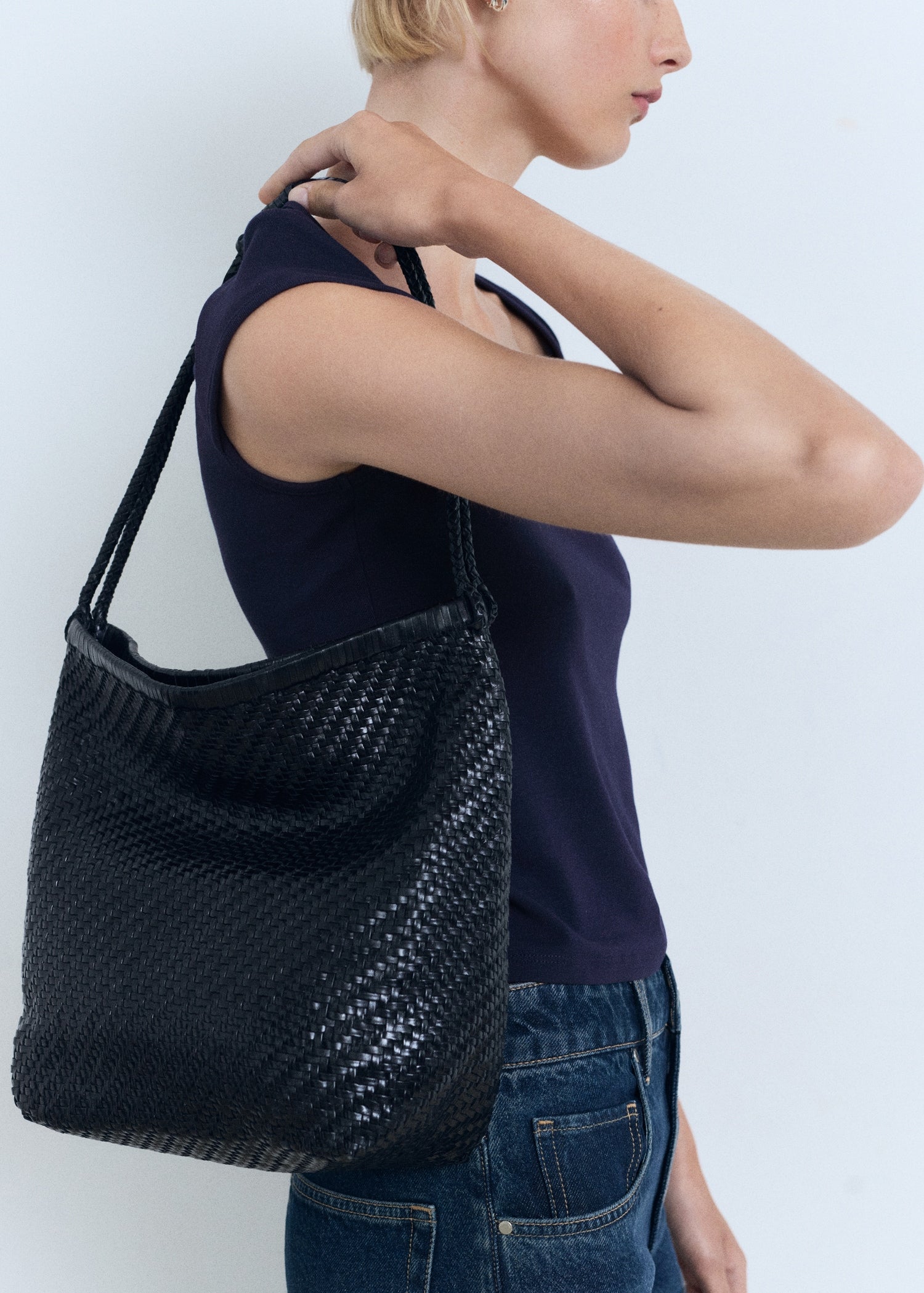 Mango t-shirt agnes in Navy