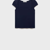 Mango t-shirt agnes in Navy - B