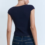 Mango t-shirt agnes in Navy - R