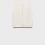 Mango vest drop in White - B