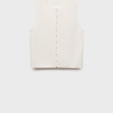 Mango vest drop in White - B