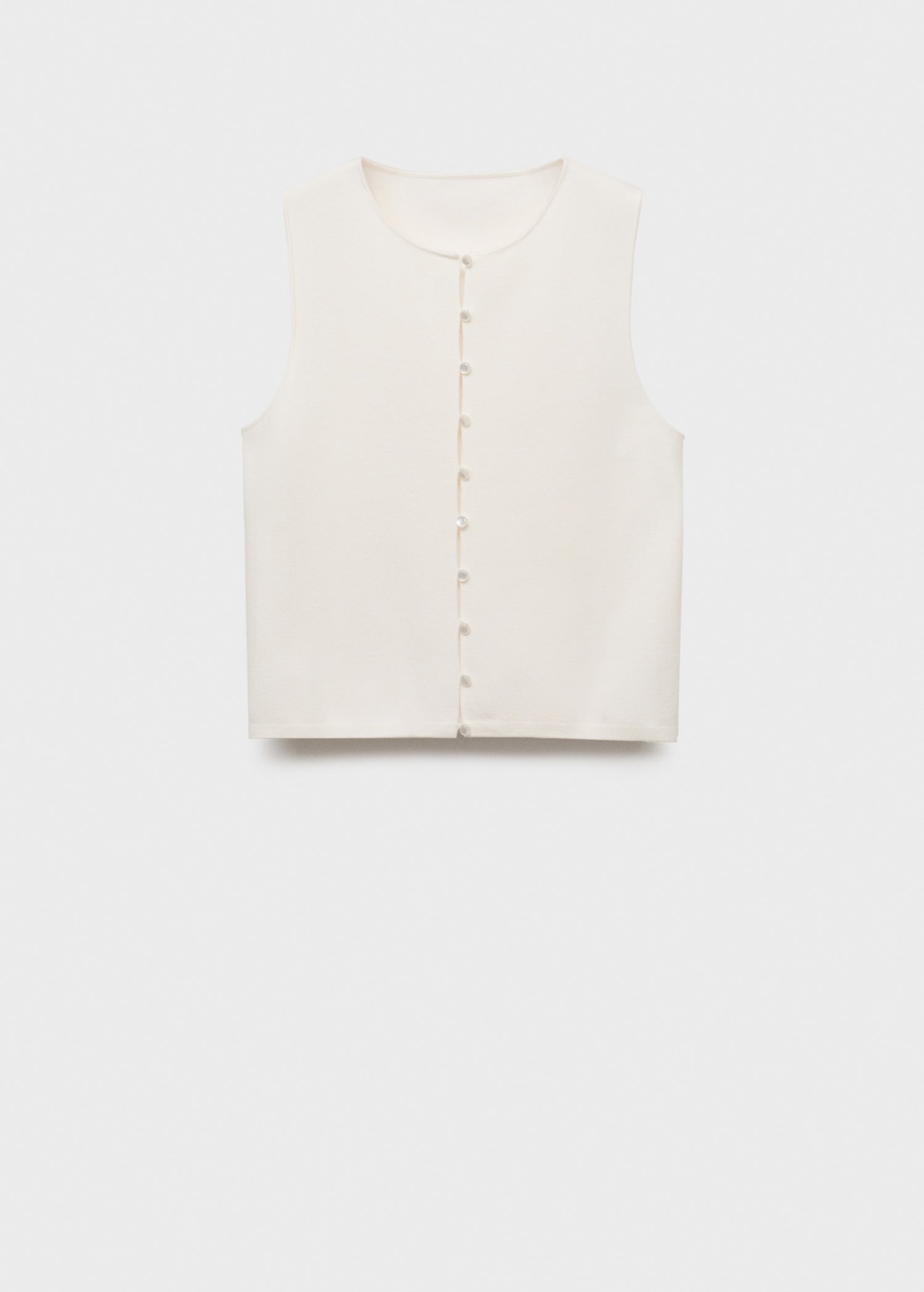 Mango vest drop in White - B