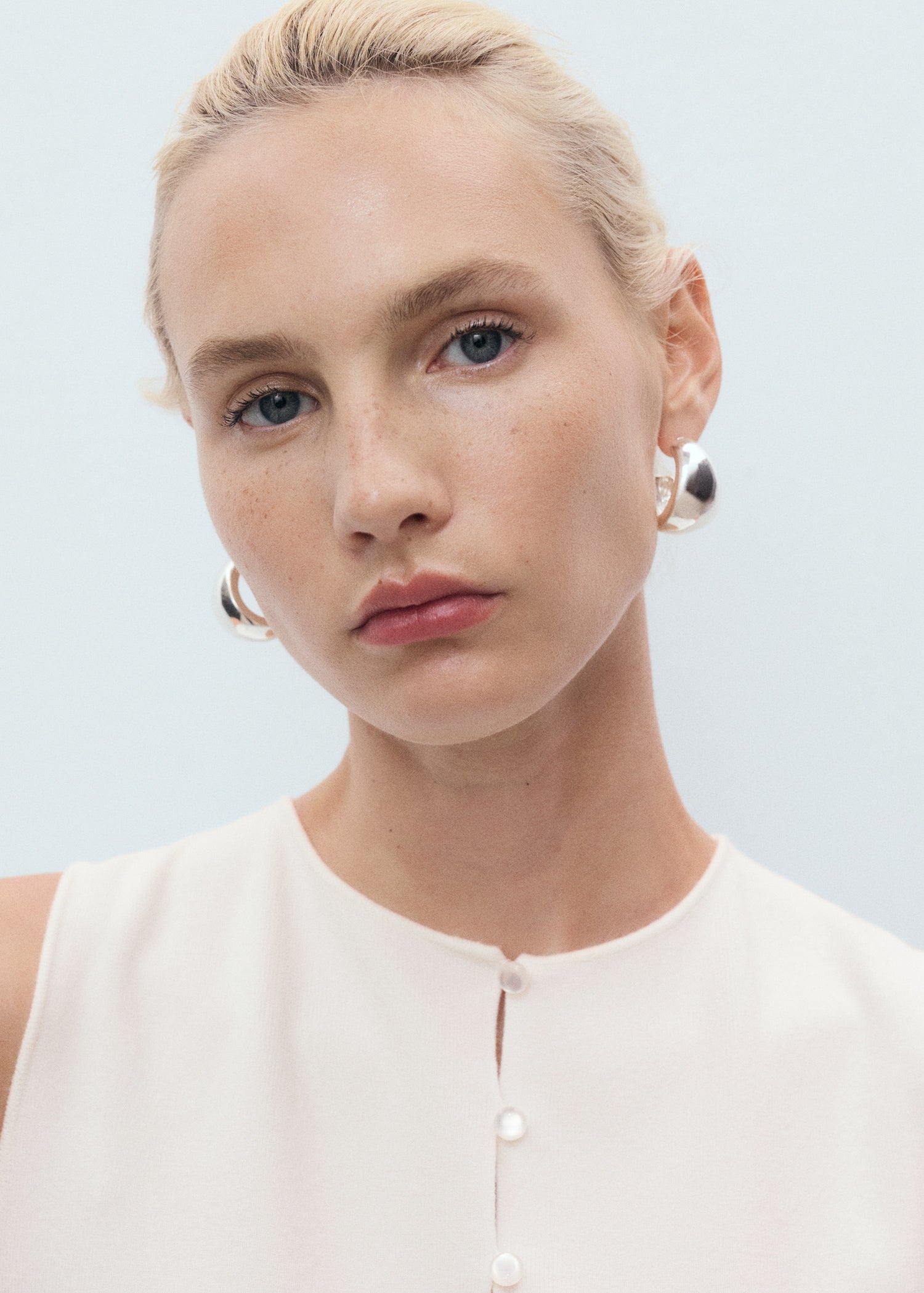 Mango vest drop in White - D1