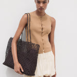 Mango vest drop in Camel