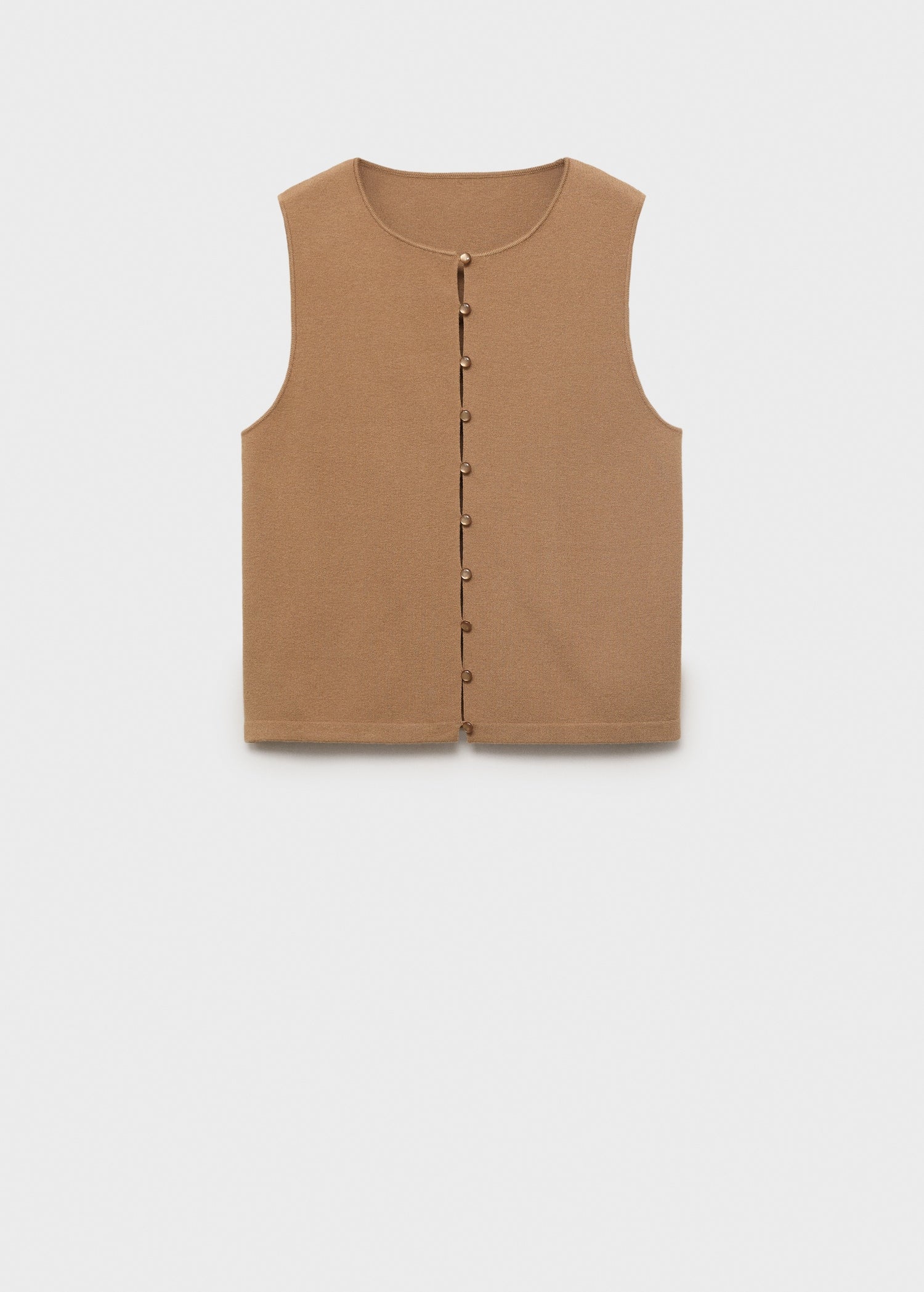 Mango vest drop in Camel - B