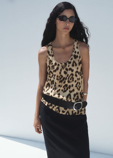 Mango top bernie in beige