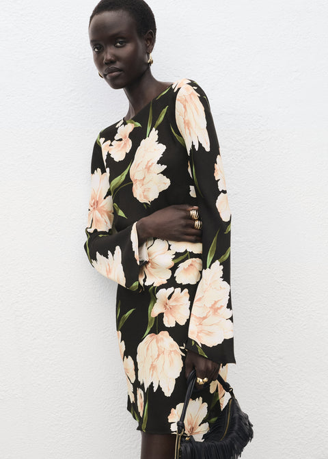 Mango dress saltin in black