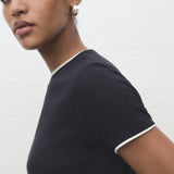 Mango t-shirt jane in Navy - D1