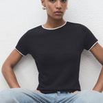 Mango t-shirt jane in Navy - D2