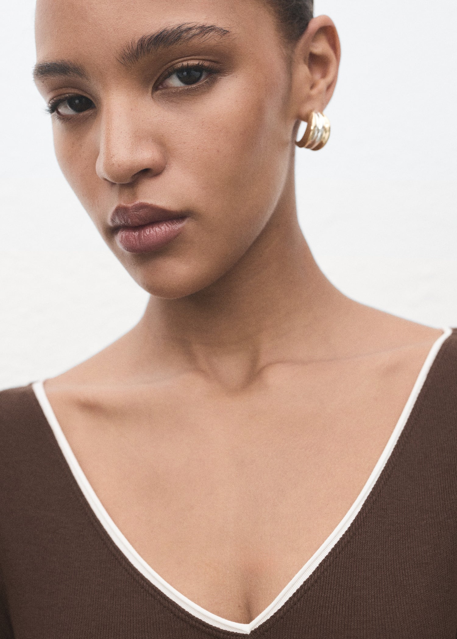 Mango t-shirt janet in Brown - D1