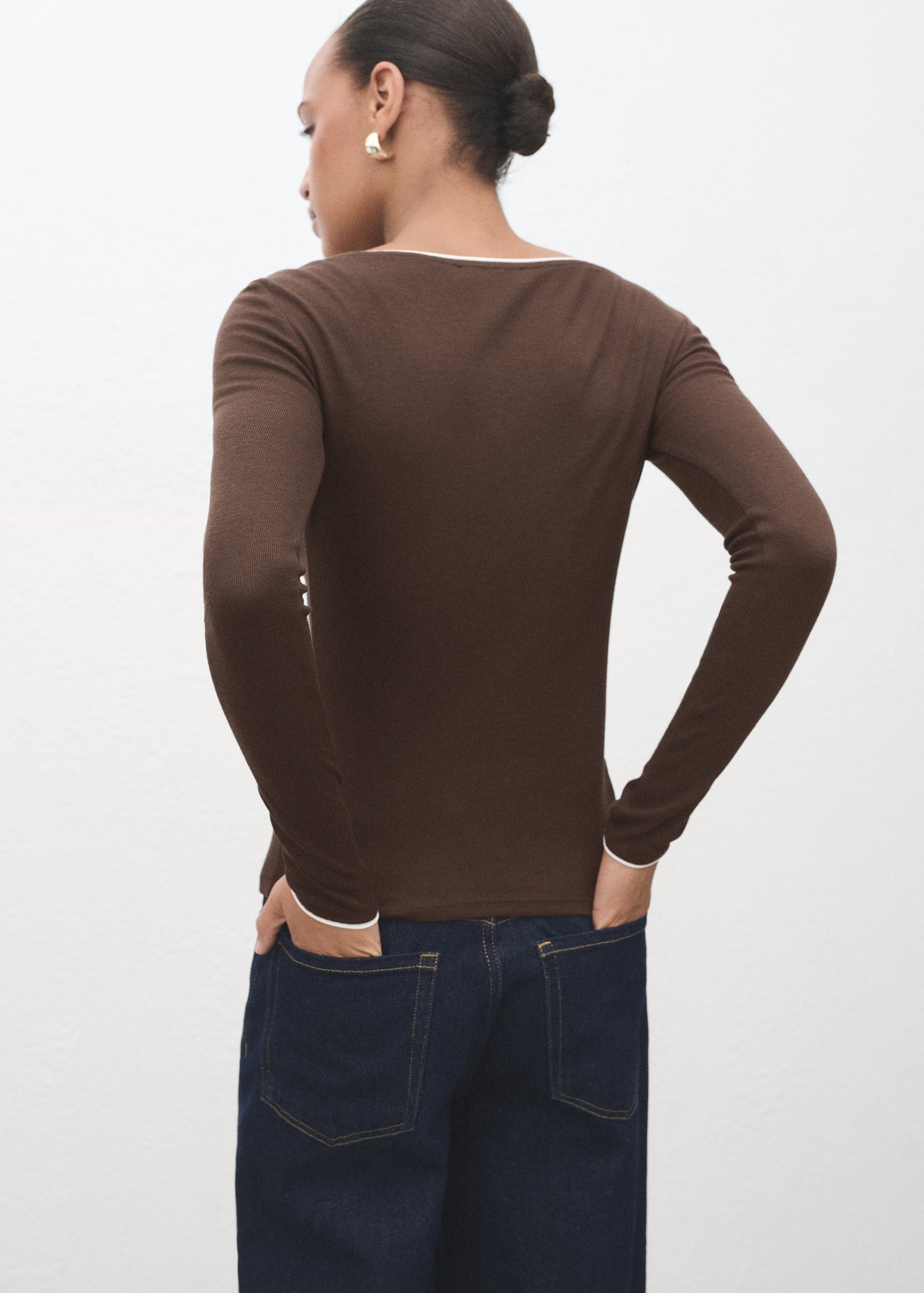 Mango t-shirt janet in Brown - R