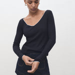 Mango t-shirt janet in Navy