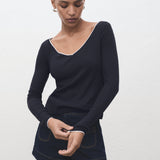 Mango t-shirt janet in Navy