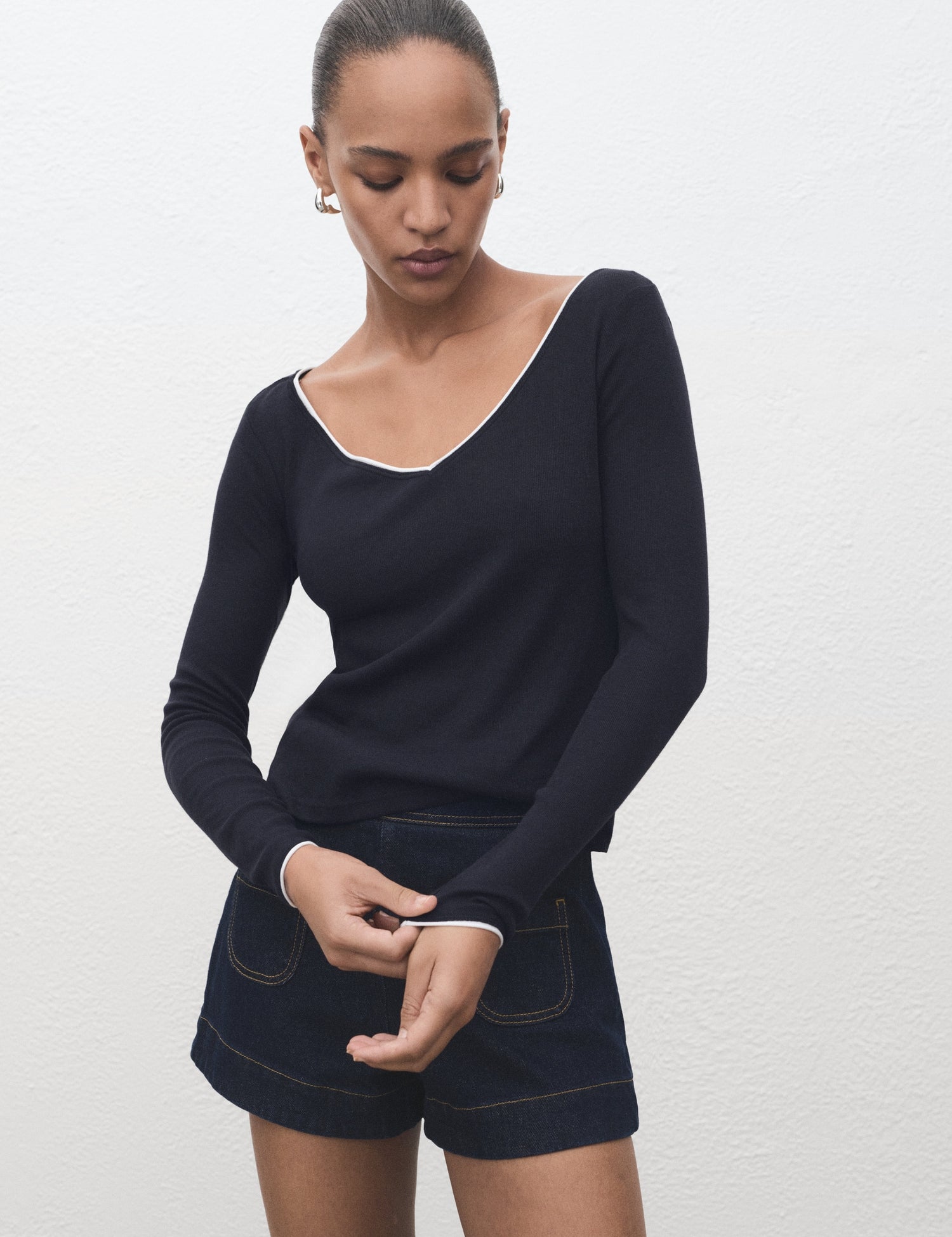 Mango t-shirt janet in Navy