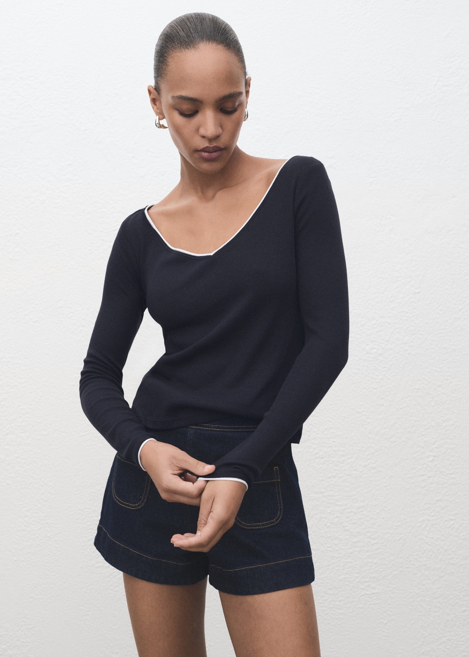 Mango t-shirt janet in Navy