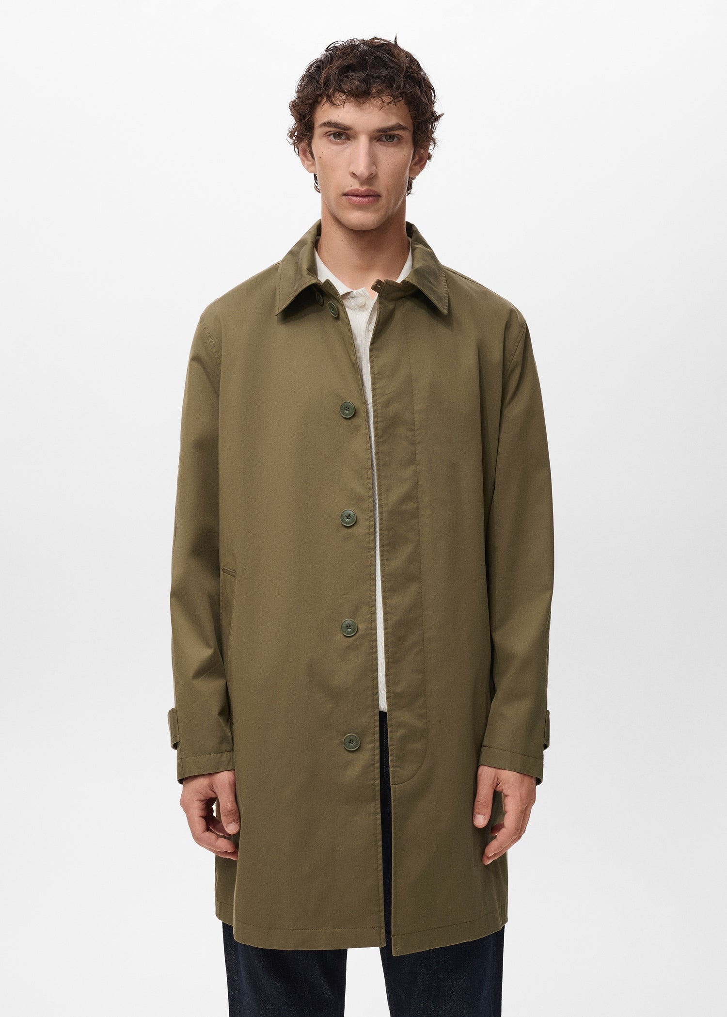 Mango trenchcoat chayton in Khaki