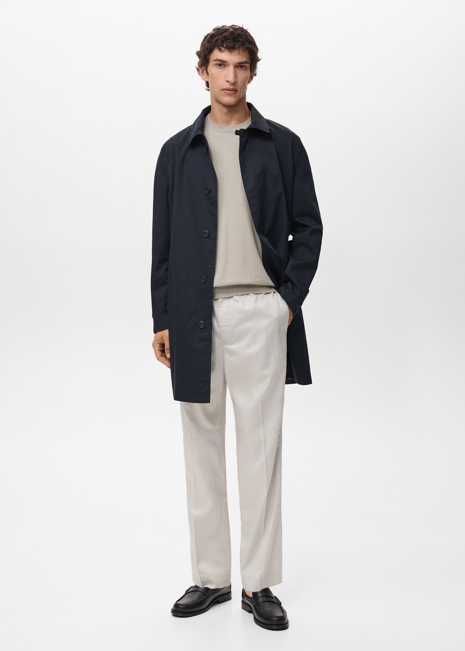 Mango trenchcoat chayton in Petroleum Blue - 99999999_01