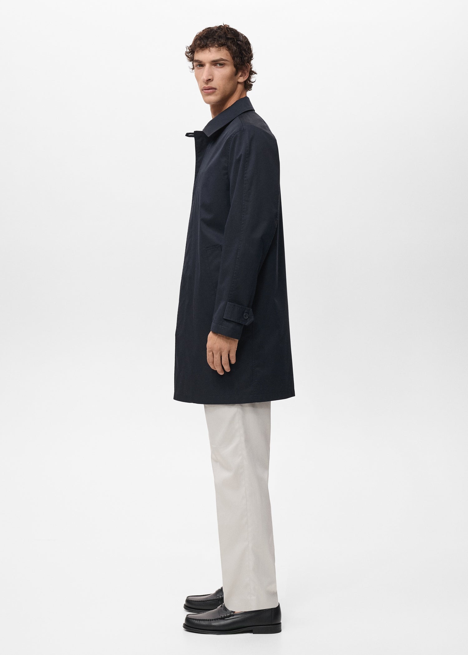 Mango trenchcoat chayton in Petroleum Blue - D2