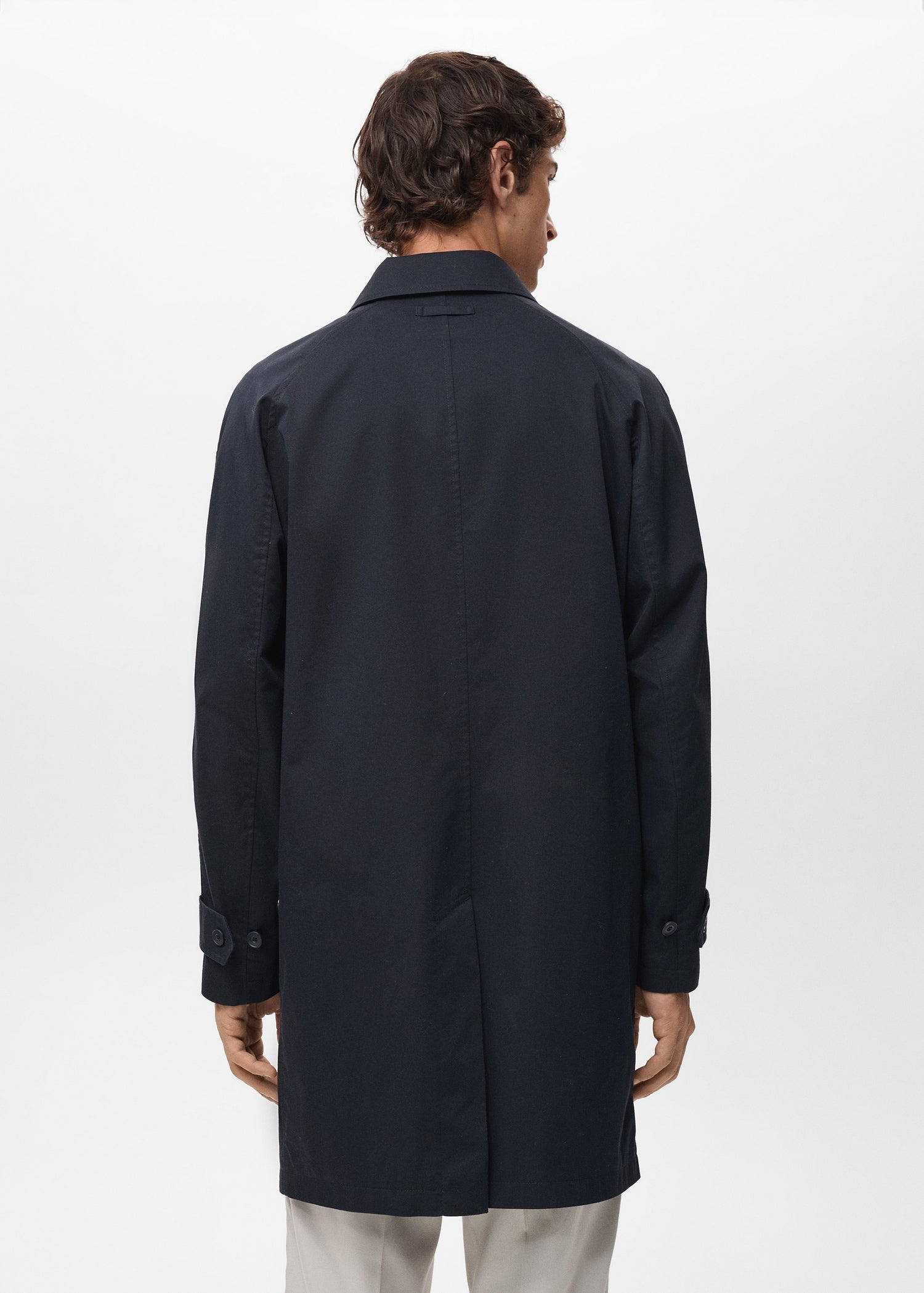Mango trenchcoat chayton in Petroleum Blue - R