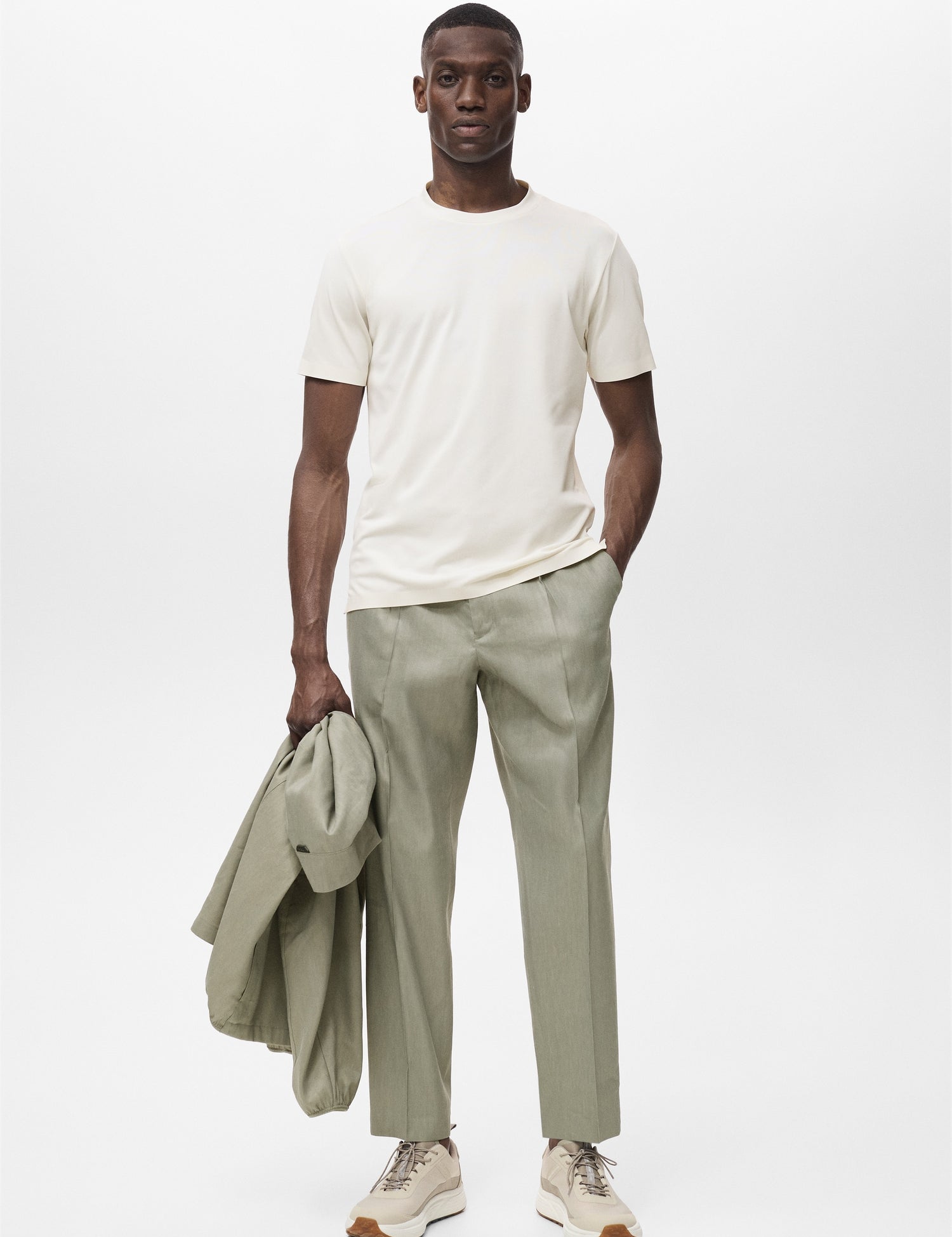 Mango t-shirt escala in White - 99999999_01