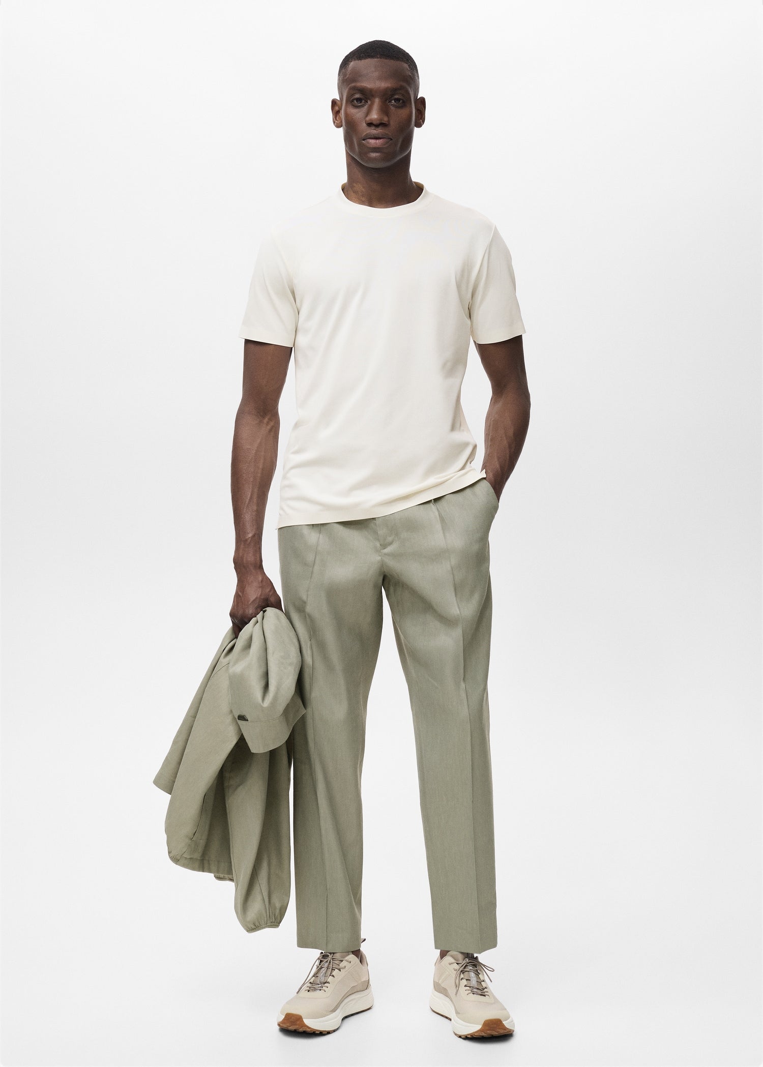 Mango t-shirt escala in White - 99999999_01