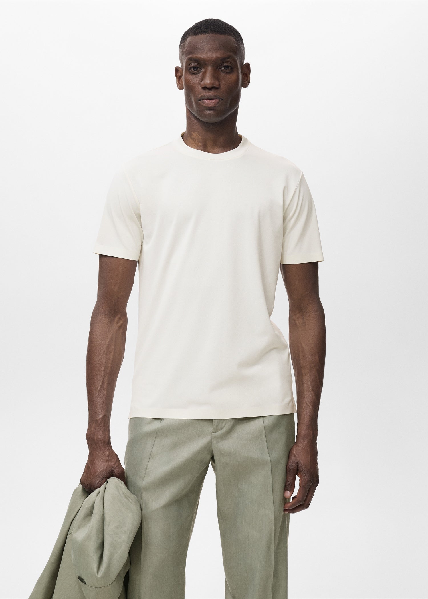 Mango t-shirt escala in White