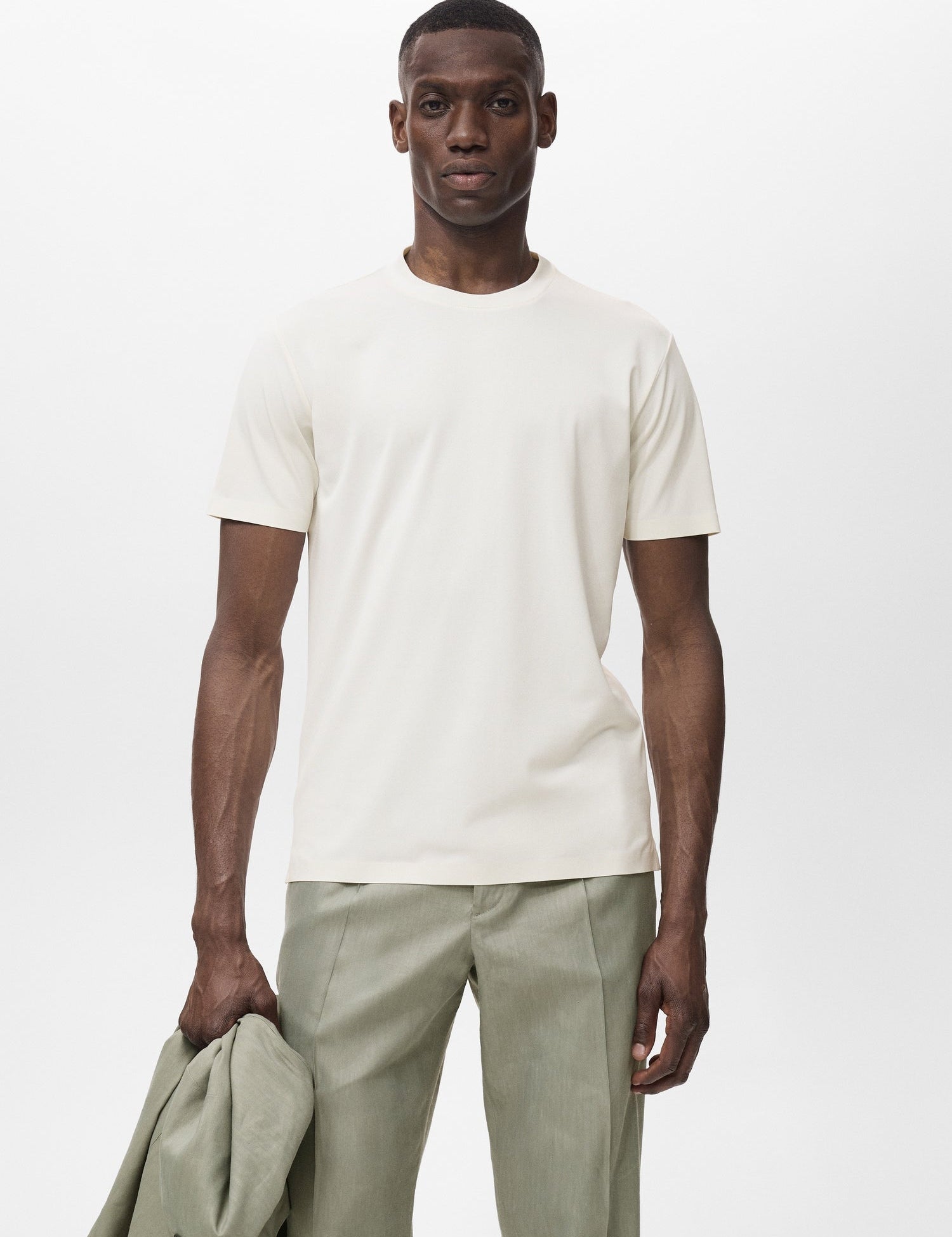 Mango t-shirt escala in White