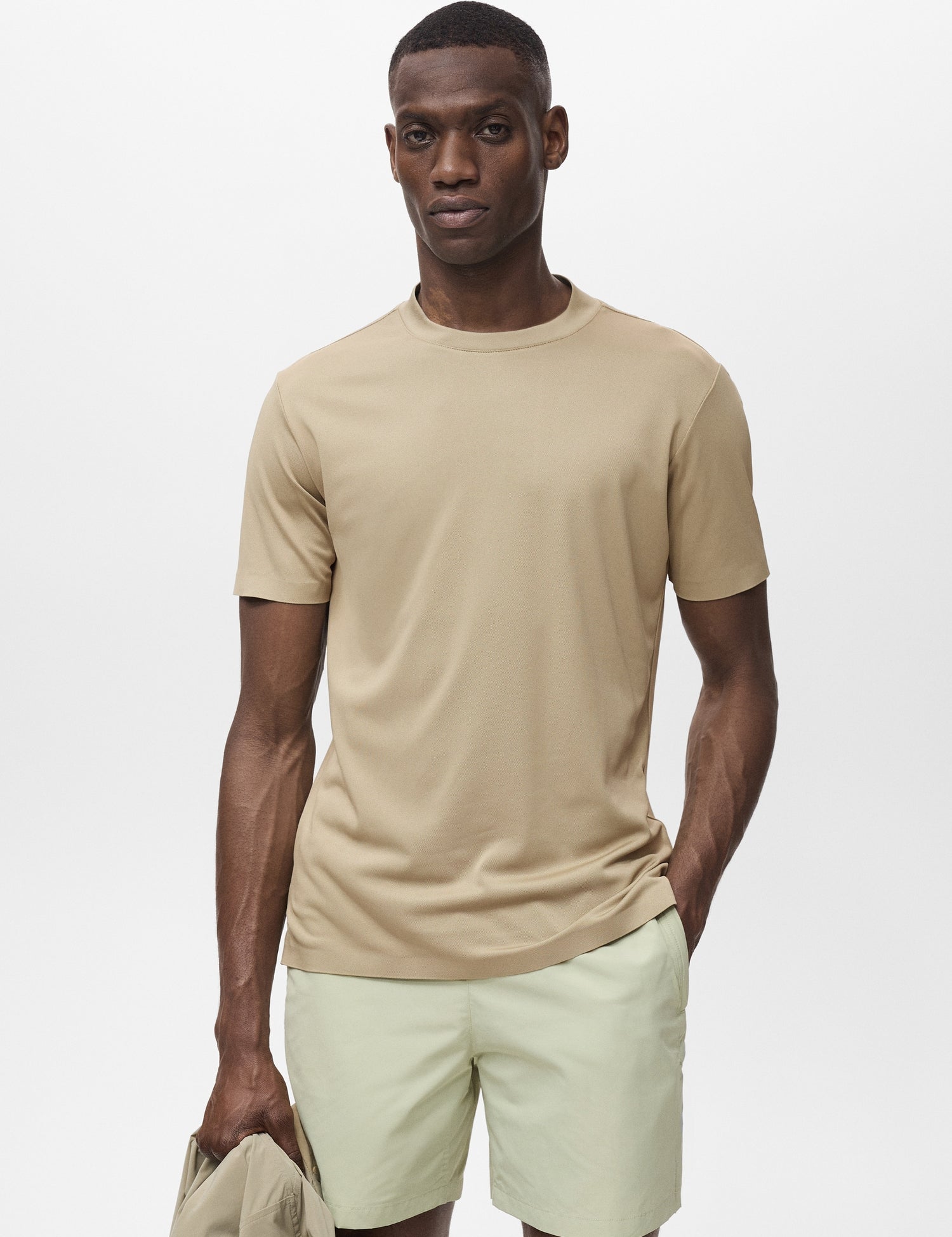 Mango t-shirt escala in Khaki