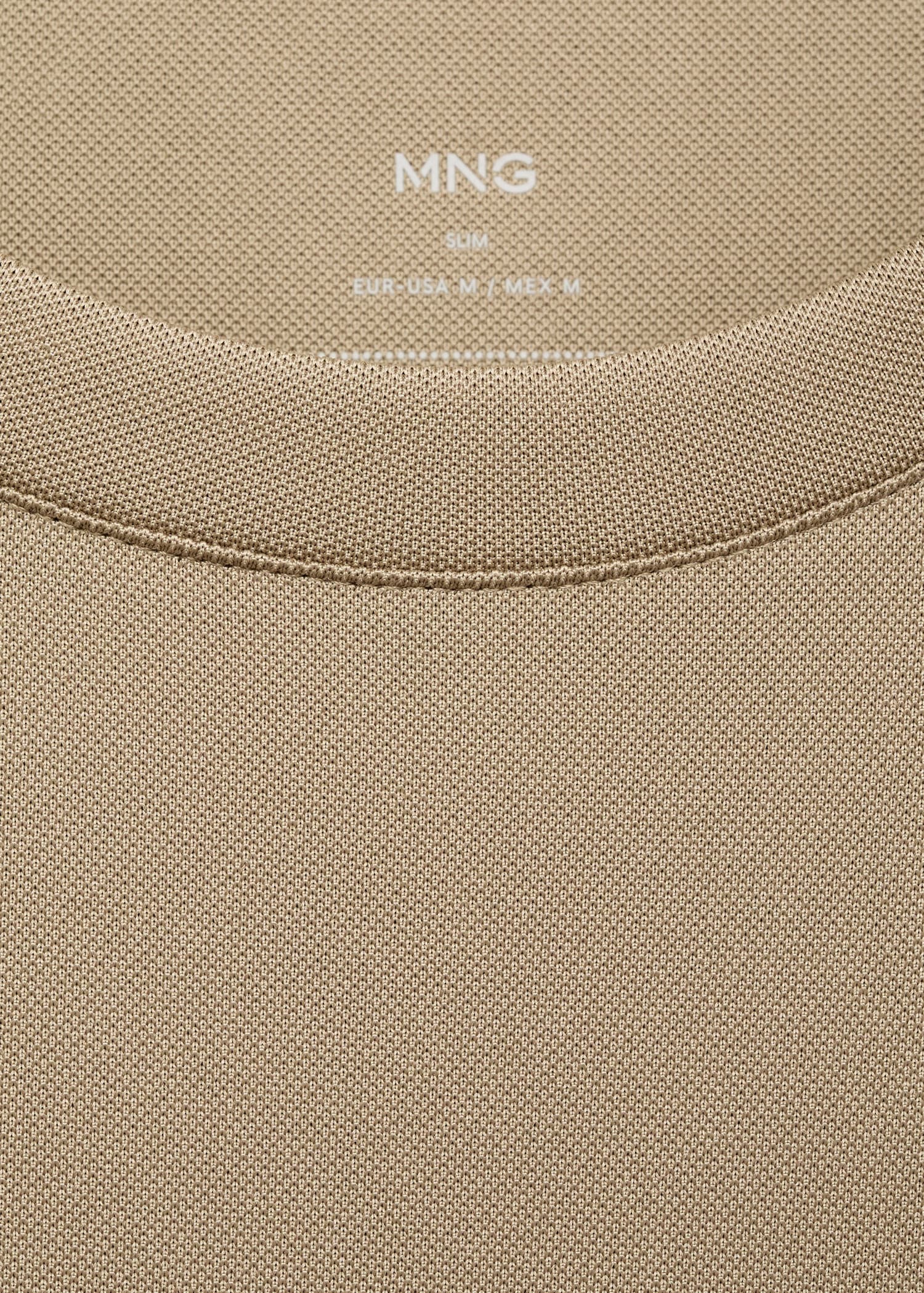 Mango t-shirt escala in Khaki - D8